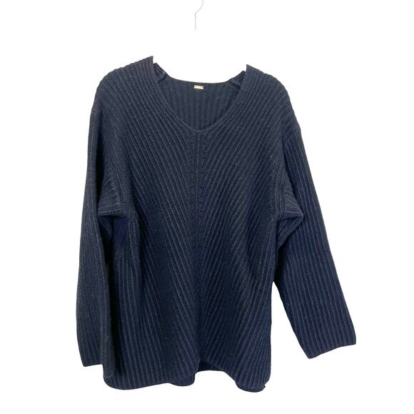 Mila Owen Textured Knit Wool Alpaca Sweater Black Women's M - Picture 1 of 8